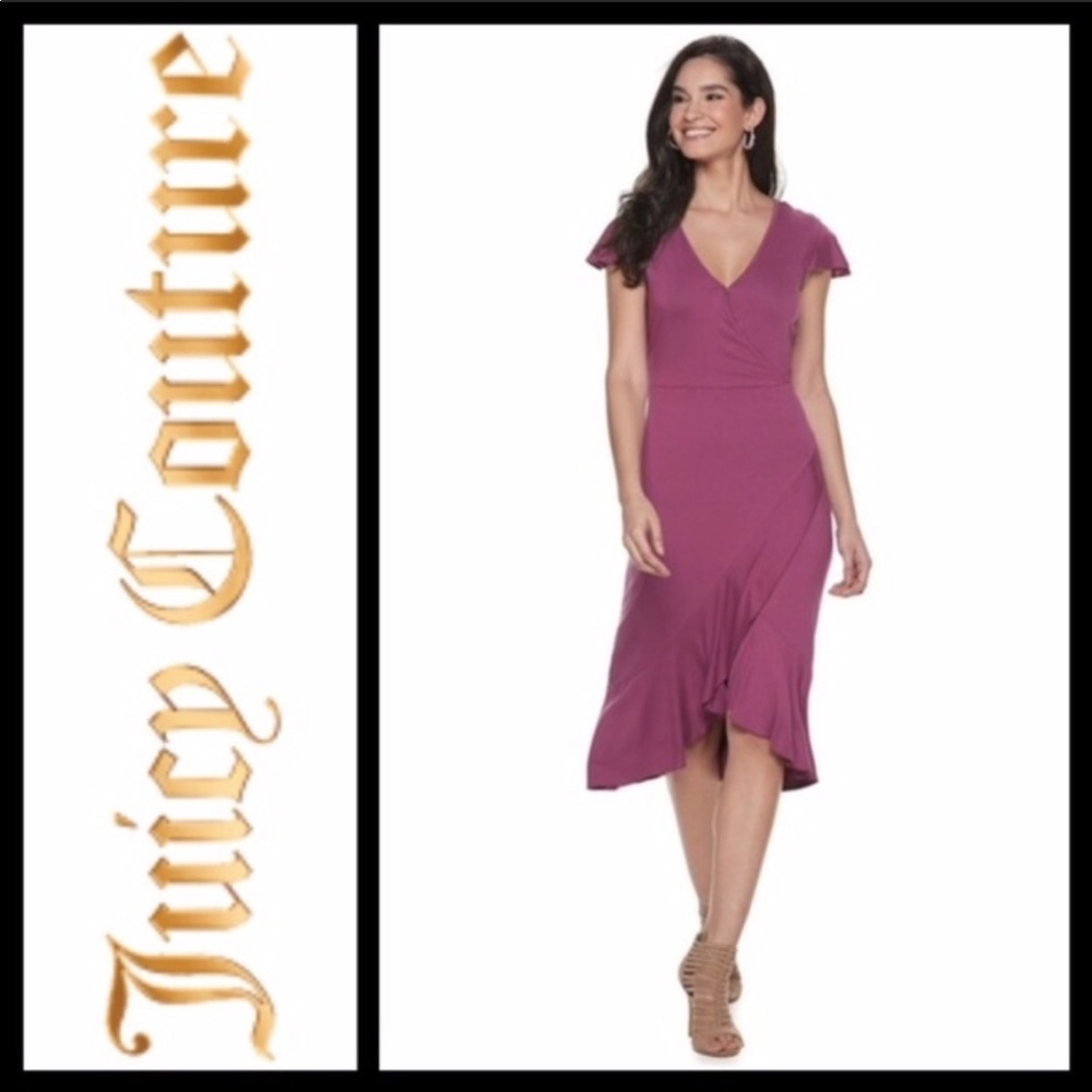 Juicy Couture faux wrap dress